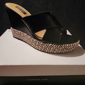 Nine West Hues Wedge Slide Sandals